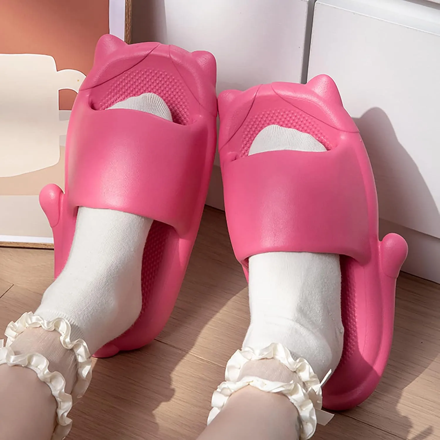 Bath Slippers Shower Shoes for Living Room Pool Beach Spa Public Showers Shower Shoes for Women with Arch Support