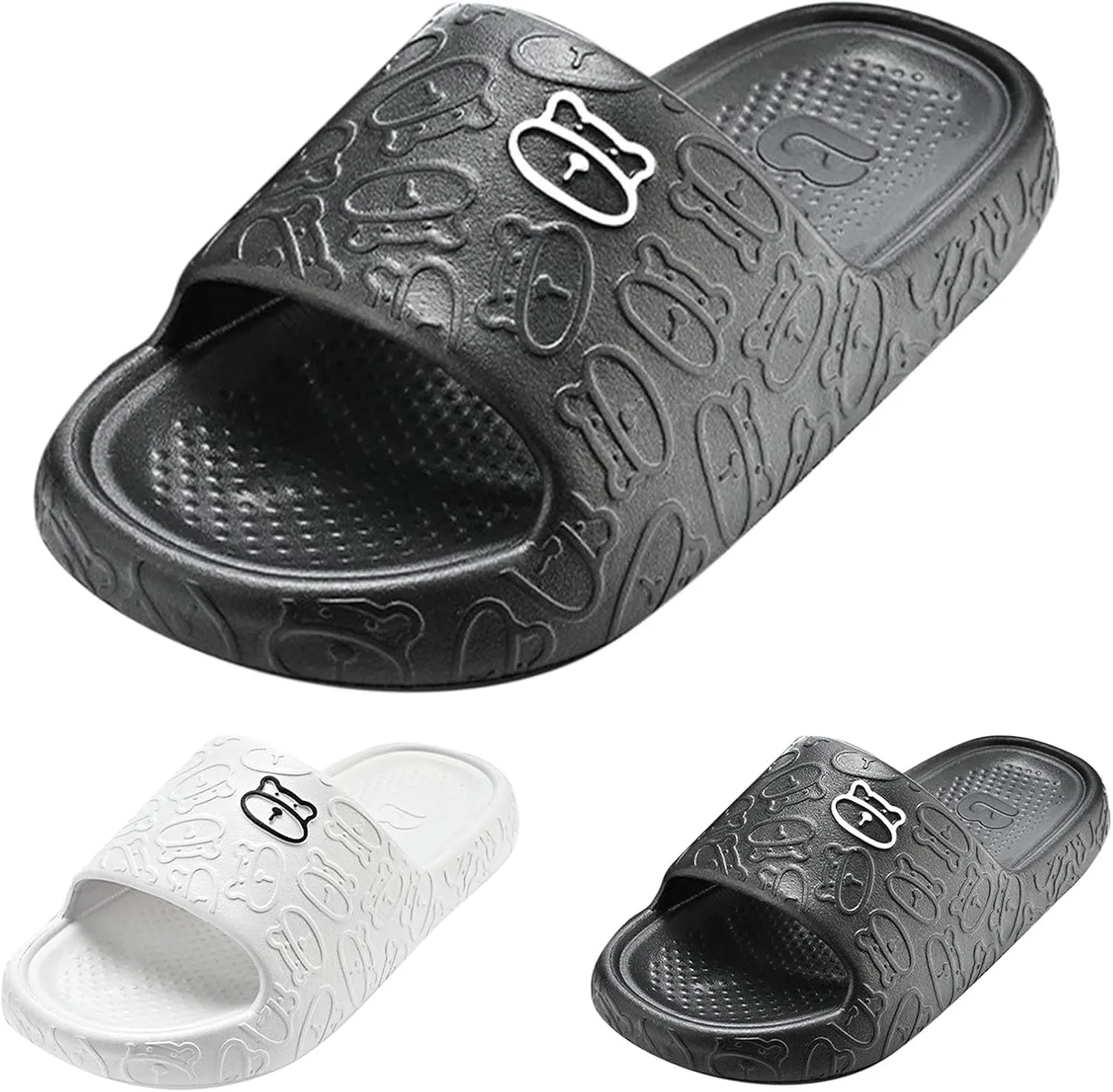 Bathroom Slippers Men Shower Shoes Women Mens Slippers Slides for Women Drainage Hole Dorms House Slides