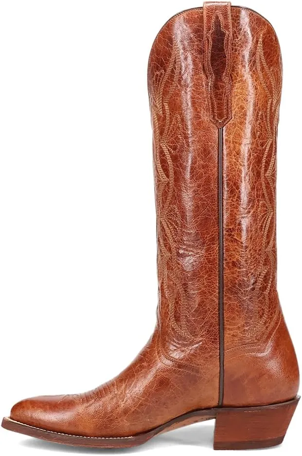 Dan Post Boots Womens Sunrise Canyon Pointed Toe Casual Boots Knee High Low Heel 1-2" - Brown