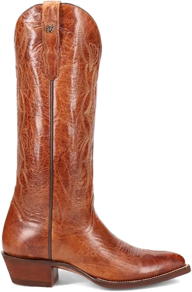 Dan Post Boots Womens Sunrise Canyon Pointed Toe Casual Boots Knee High Low Heel 1-2" - Brown