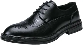 Dress Shoes for Men Male Lace-Up Walking Shoes Breathable Leather Fashion Oxfords Shoes Men Footwear Wedding