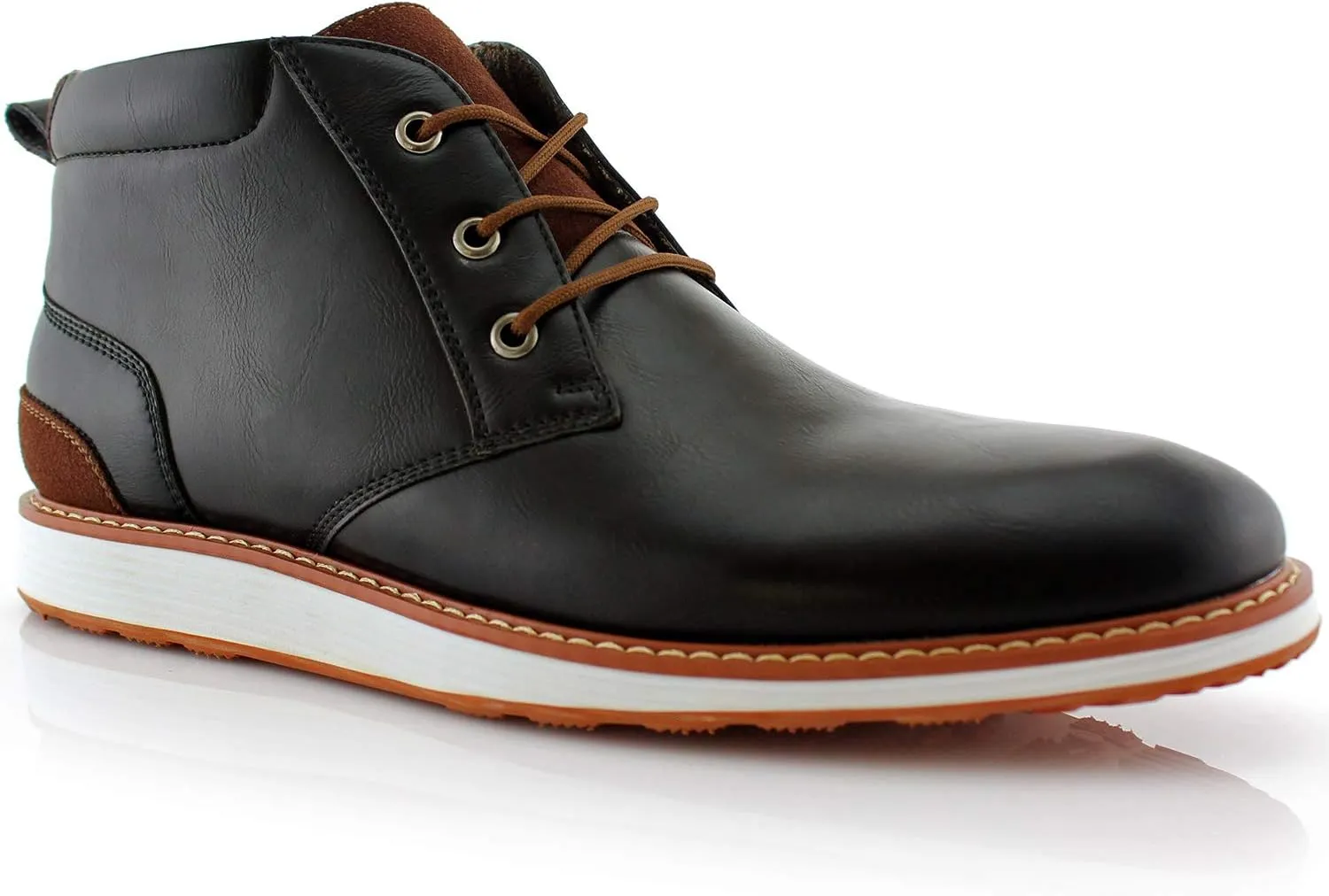 Ferro Aldo Mens Casual Mid-Top Desert Chukka Ankle Boots