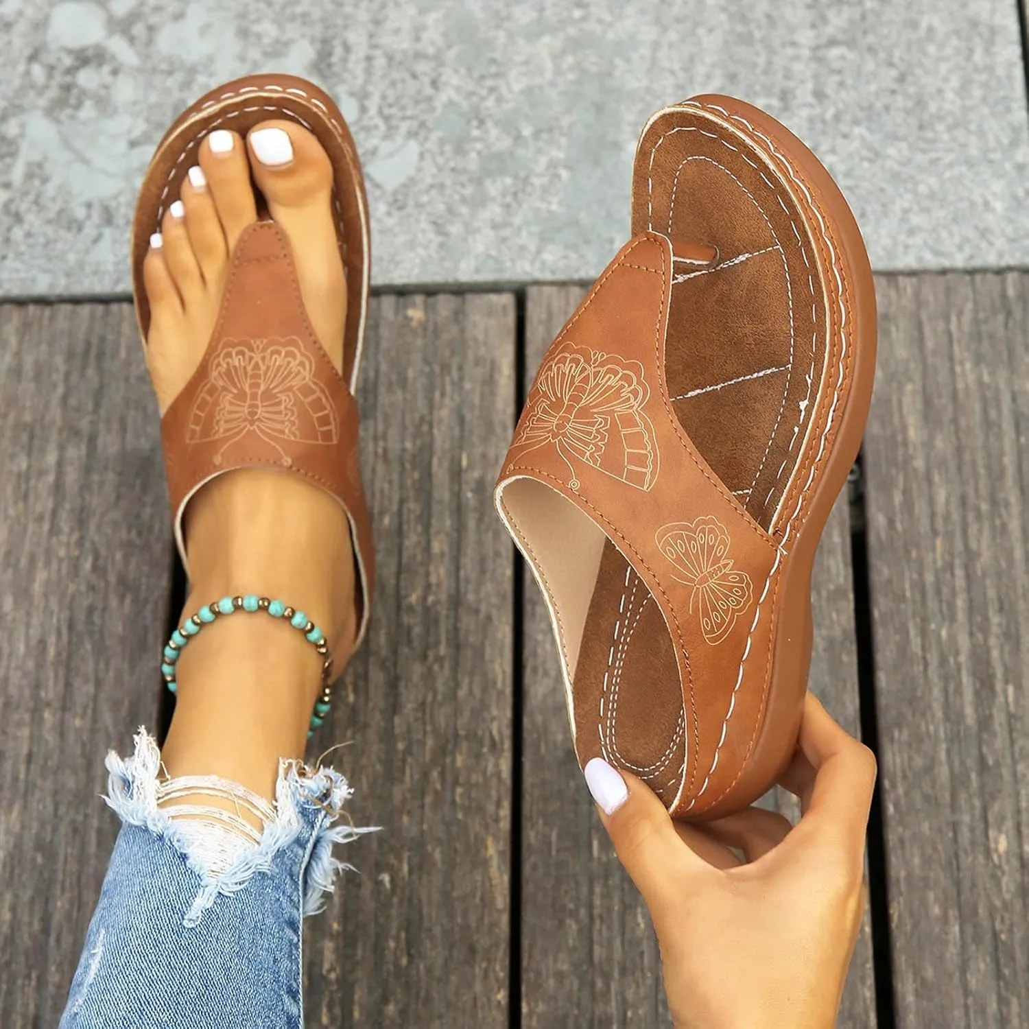 Flip Flops Womens Comfort Lightweight Soft Thong Sandals Beach Sandals for Woman Flip Flops Slip on Indoor Outdoor for Summer