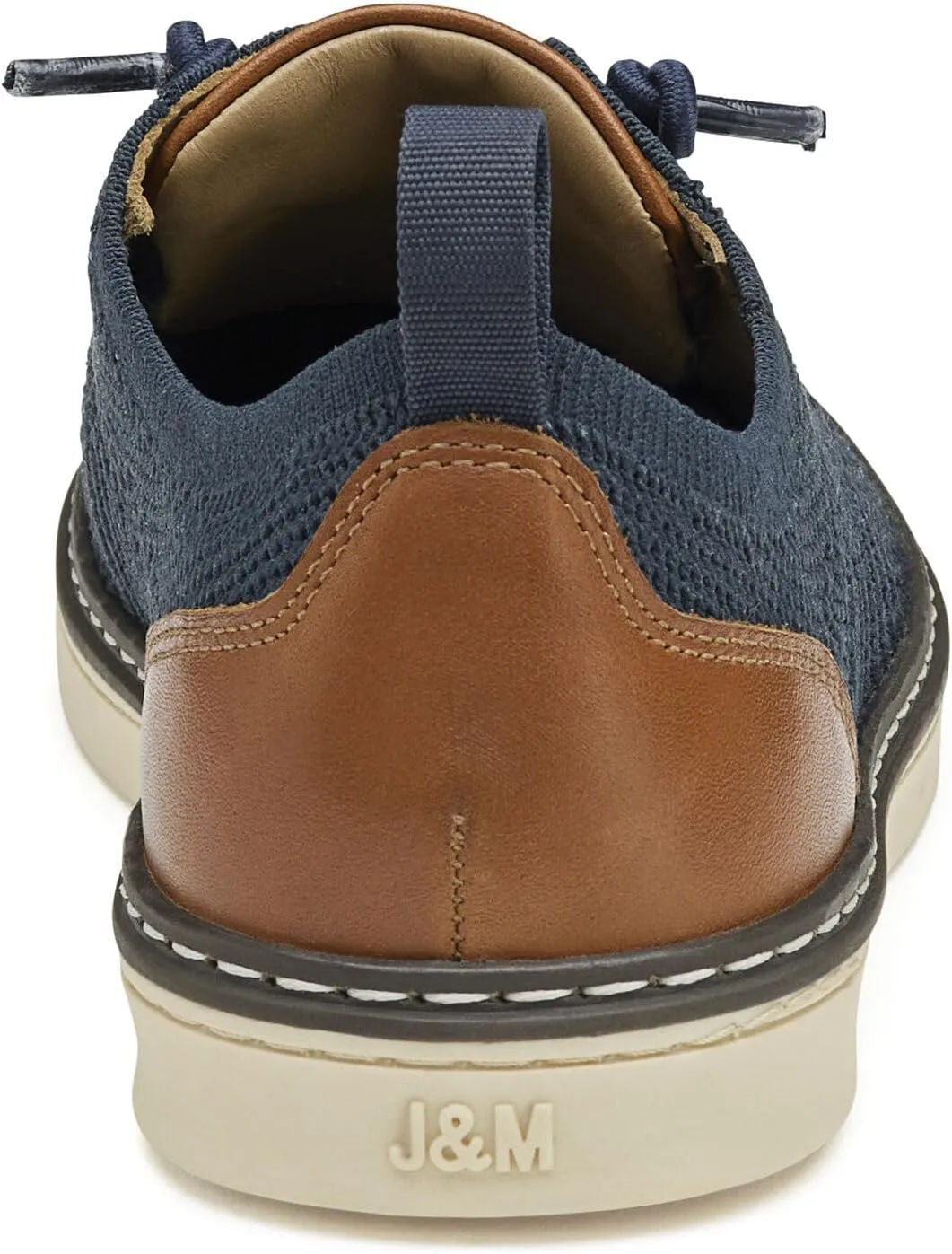 Johnston & Murphy Boys Amherst Knit U-Throat Casual Lace-Up Shoe