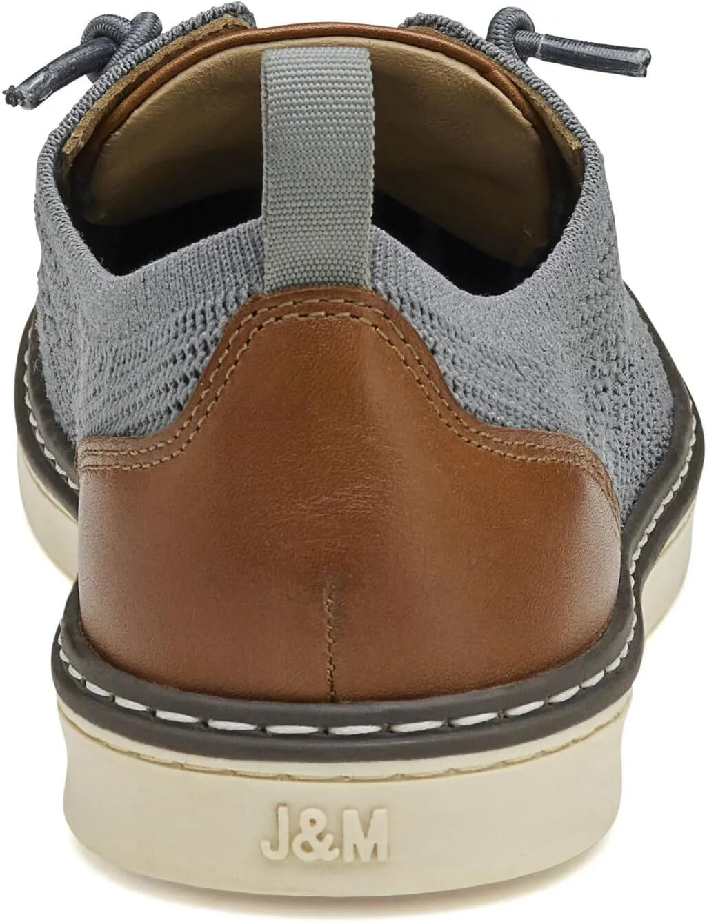 Johnston & Murphy Boys Amherst Knit U-Throat Casual Lace-Up Shoe