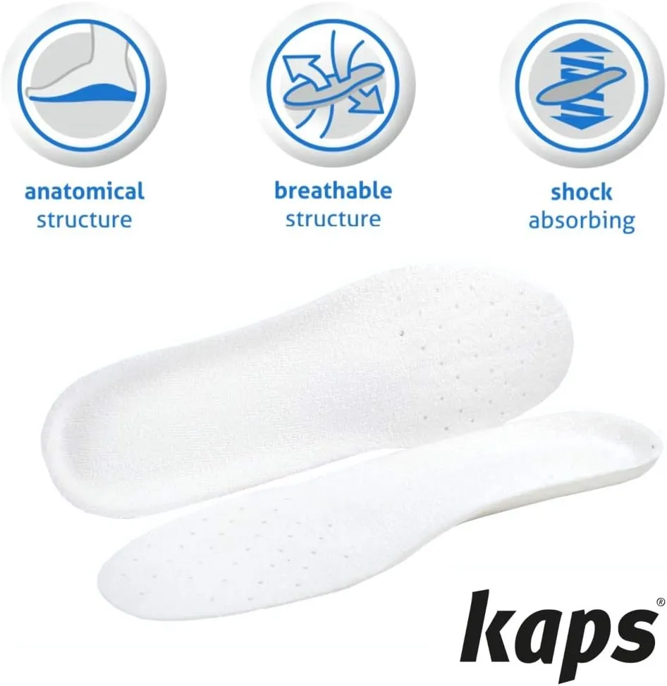 Kaps Anatomically Shaped Sweat Absorbing Shoe Insoles Inserts for Sport Shoes Trainers Sneakers, Sport