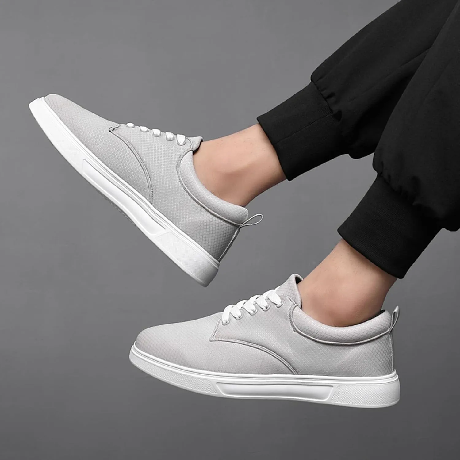 Men's Canvas Low Top Shoes Classic Men's Canvas Sneakers Comfortable Walking Casual Lace up Tennis Shoes