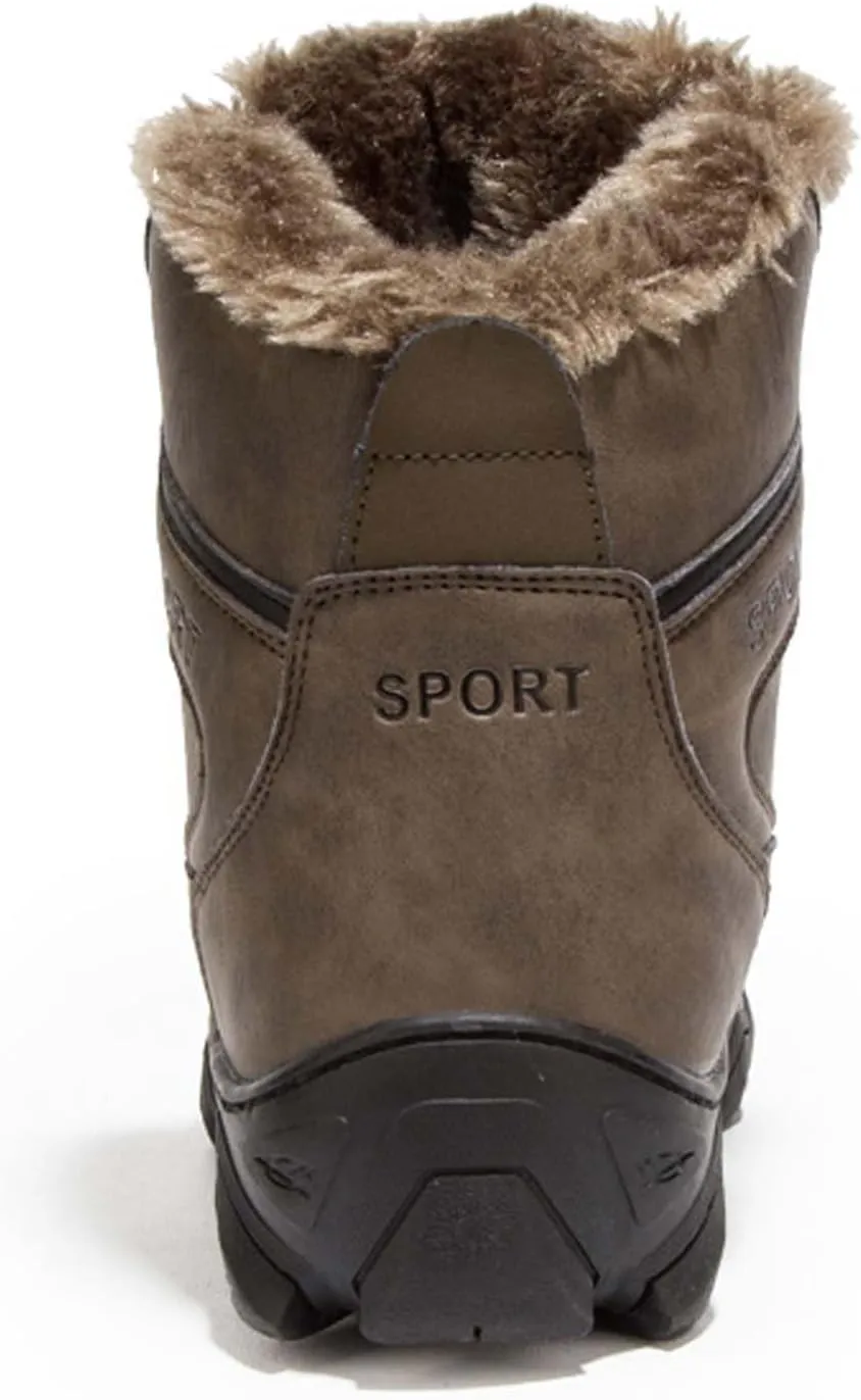 Men's hiking boots with thickened snow boots