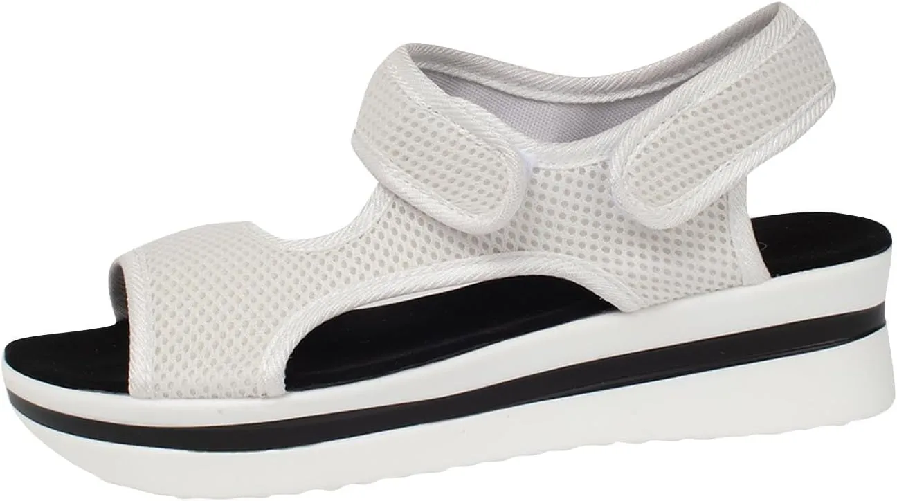 Sandals for Women Summer 2025 Comfortable Wedge Platform Sandals Fashion Trendy Dressy Slip-on Open-Toe Shoes with Arch Support Sport Outdoor Sandal Summer Orthopedic Shoes 2025