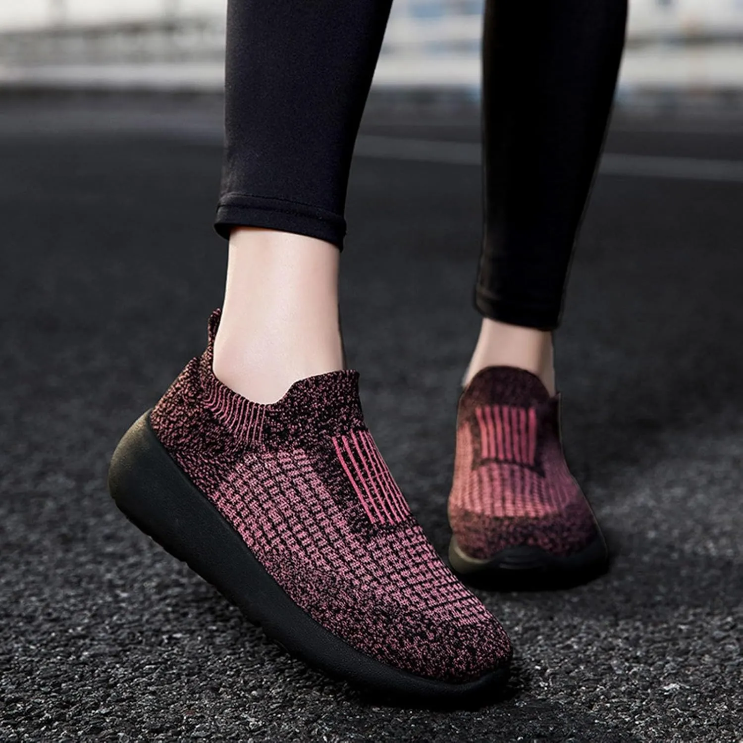 Stretch Mens Loafers & Slip-Ons Men's Fashionable Breathable Sneakers Comfortable & Light-Weight Slip On Shoes