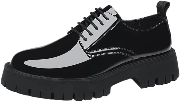 Traditional Men's Oxford Dress Shoes - Cushioned Arch Support Formal Footwear for Weddings, Black Tie Events & Professional Environments