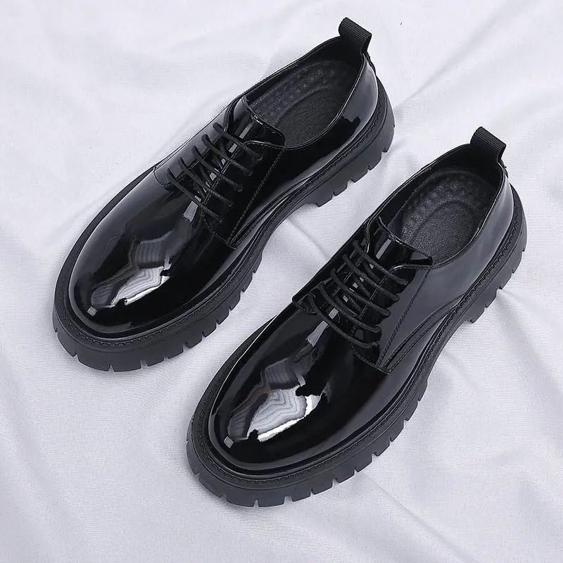 Traditional Men's Oxford Dress Shoes - Cushioned Arch Support Formal Footwear for Weddings, Black Tie Events & Professional Environments