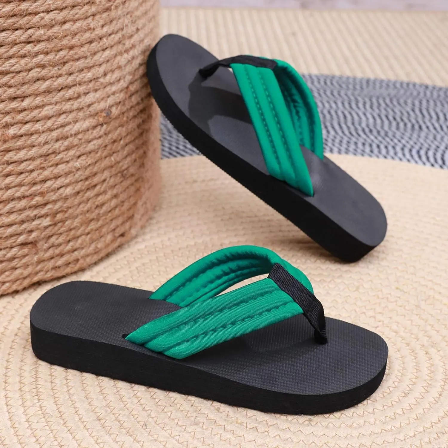 Women's Sandals Women Shoes Flat Flip Flops Fashionable Soft Sole Outdoor Beach Flip Flops Slippers Women 9/10